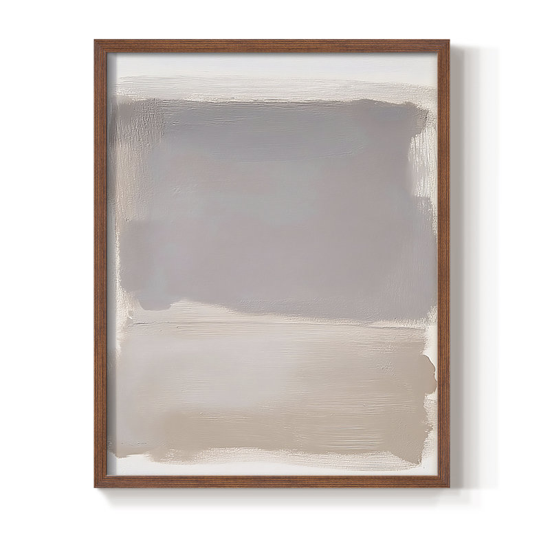 ABSTRACT Series DCCXVI, reproduction encadrée - bois massif, H 21 po x l 17 po, Noyer