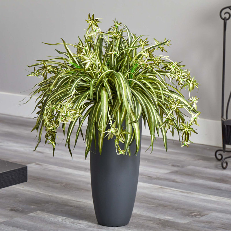 Plante araignée artificielle en pot
