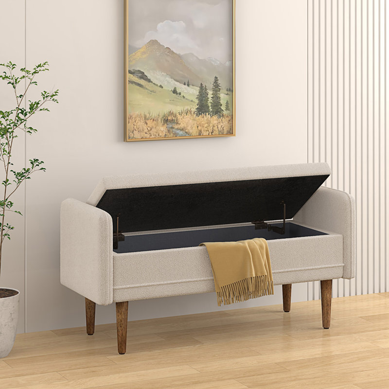 Banc de chambre à coucher, tabouret de rangement