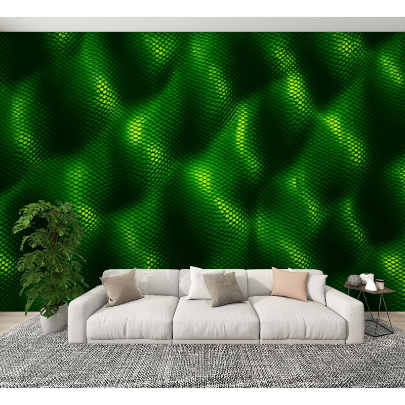 Papier peint adhésif à peler et coller abstrait à texture de flux organique vert H 100 po x l 144 po, papier peint amovible en PVC, adhésif pour chambre à coucher, bureau à domicile