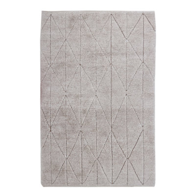 Geometric Area Rug in Beige