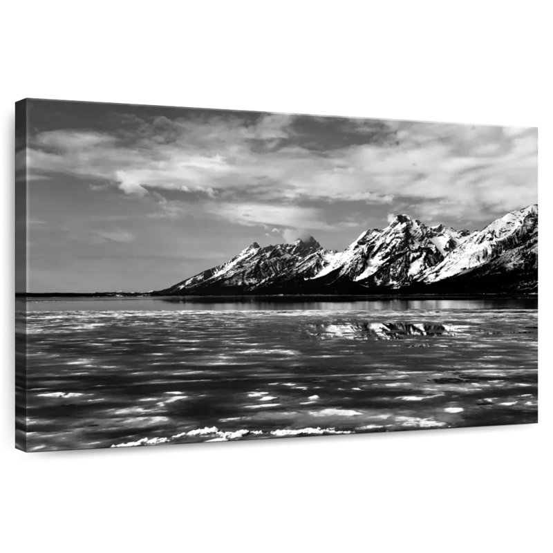 Alvord Grand Teton Lakeside Mountains, H 32 po x l 48 po