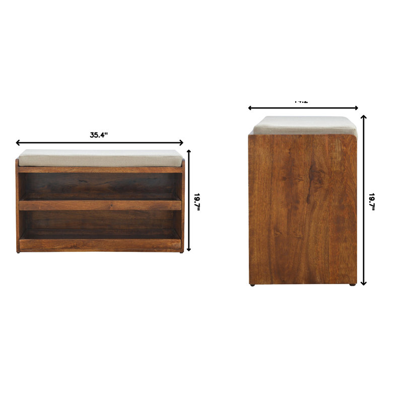 Banc de rangement pour chaussures 8 paires