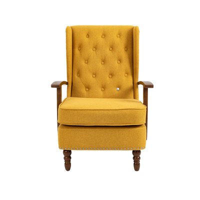Fauteuil à oreilles rembourré Biali