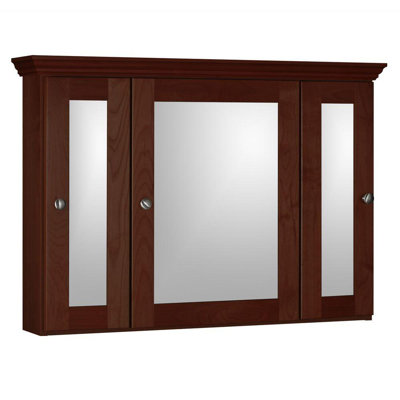 Simplicity W 27'' H Surface Frameless Medicine Cabinet Mirror Adjustable