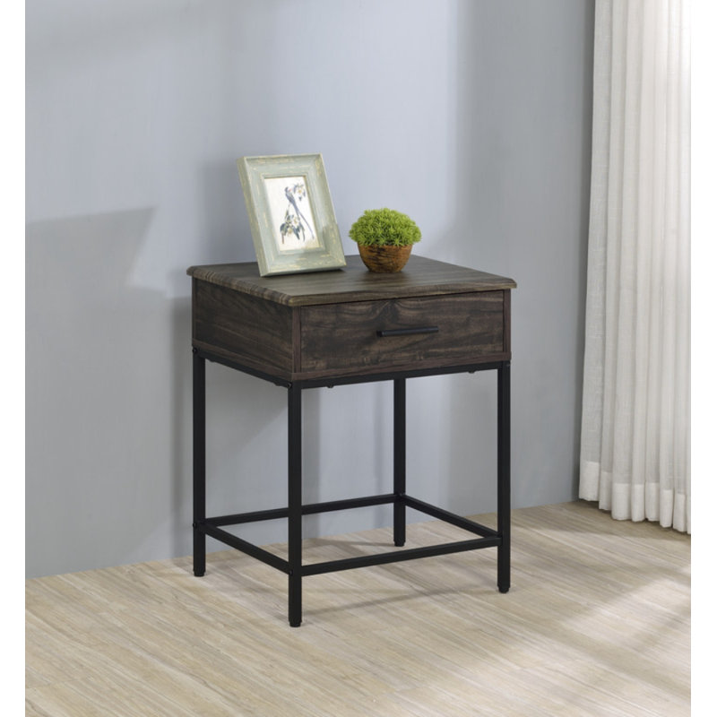Kuhn 19"W Brown End Table