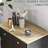 Distressed Black Sideboard With Doors - Solid Wood Countertop, 2 Drawers, Adjustable Shelf For Kitchen Storage Modern Doors, In Color