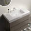 Meuble-lavabo autoportant moderne avec lavabo sans drain et robinet