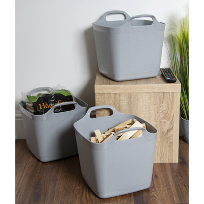 Wham Flexi-Store 15L Square Tub Graduated Cool Grey