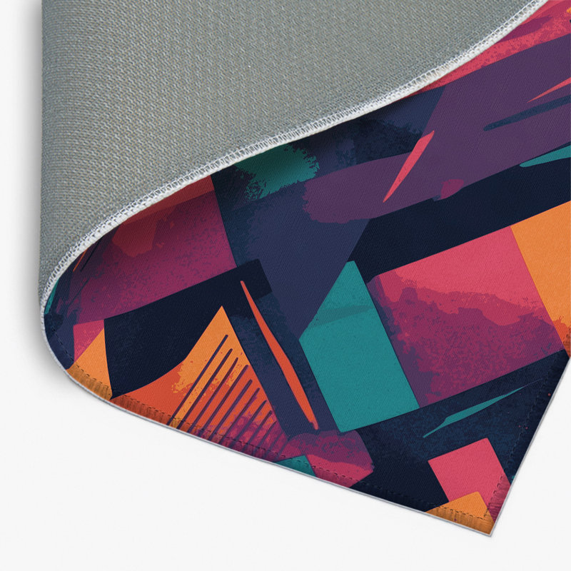 Tapis intérieur et extérieur Radiant Layers, Rectangle 4pi x 6 pi