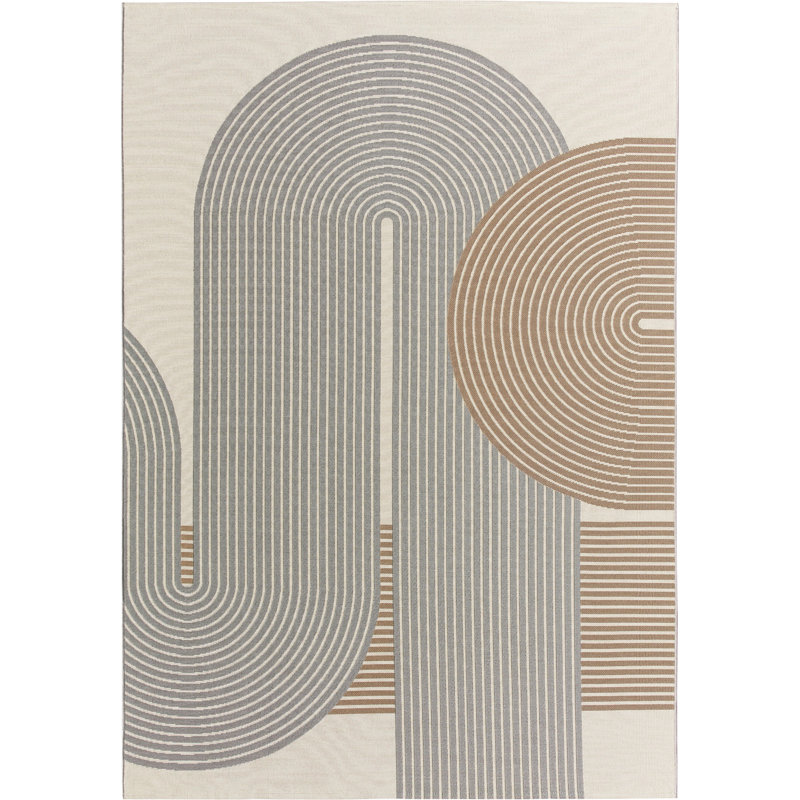 Escondido Abstract Flat Weave Area Rug, Rectangle 160 x 230 cm