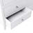 White Solid Wood 5 Pieces Bedroom Sets(Bed+Nightstand*2+Chest+Dresser)-1342585094