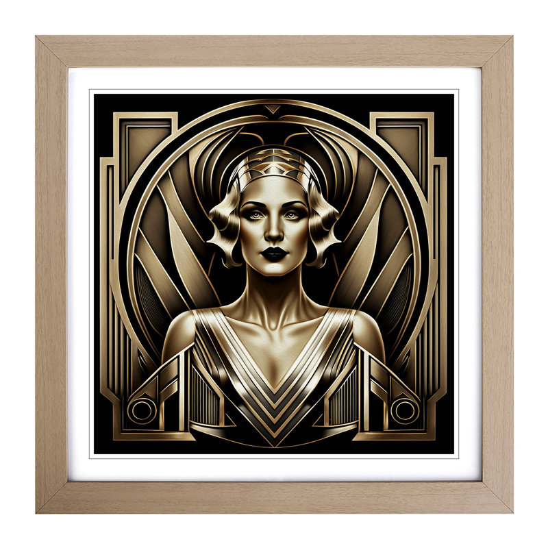 Single Picture Frame Print on Wood, Oak