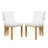 Hadley Modern Organic Rubberwood Dining Chairs with Plush Boucle Upholstery-123514957