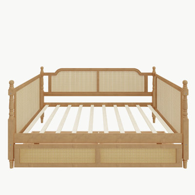 Full Size Daybed with 2 Drawers for Limited Space