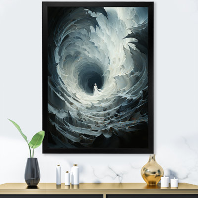 Ephemeral Echo Spiral - Abstract Spirals, reproduction d'art sur toile_106086