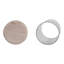 Porte-bougie ouragan moderne en verre rond avec base en marbre pour décoration de table-418466549