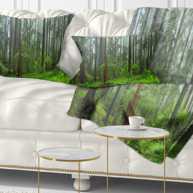 Coussin lombaire paysage forêt tropicale Hoh