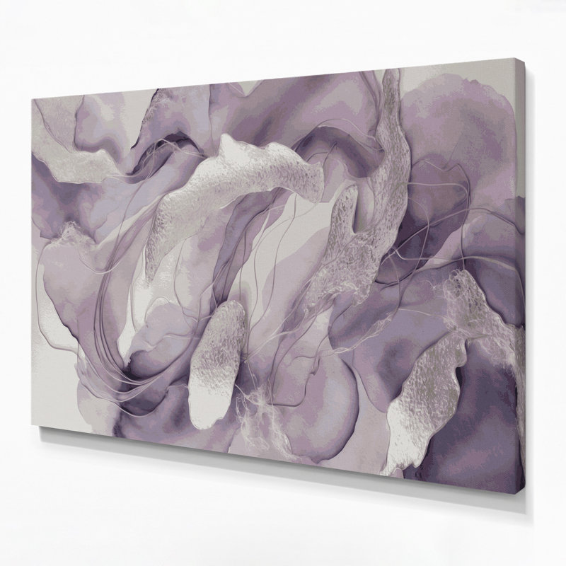 Aquarelle abstraite, art mural sur toile beige, H 20 po x l 24 po