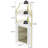 Corner Bar Cabinet, Wine Bar Cabinet With Led Lights And Adjustable Shelf-363316668