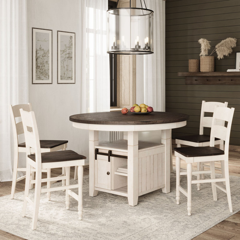 Ensemble de salle à manger Eradis, 5 pièces: table, 4 chaises