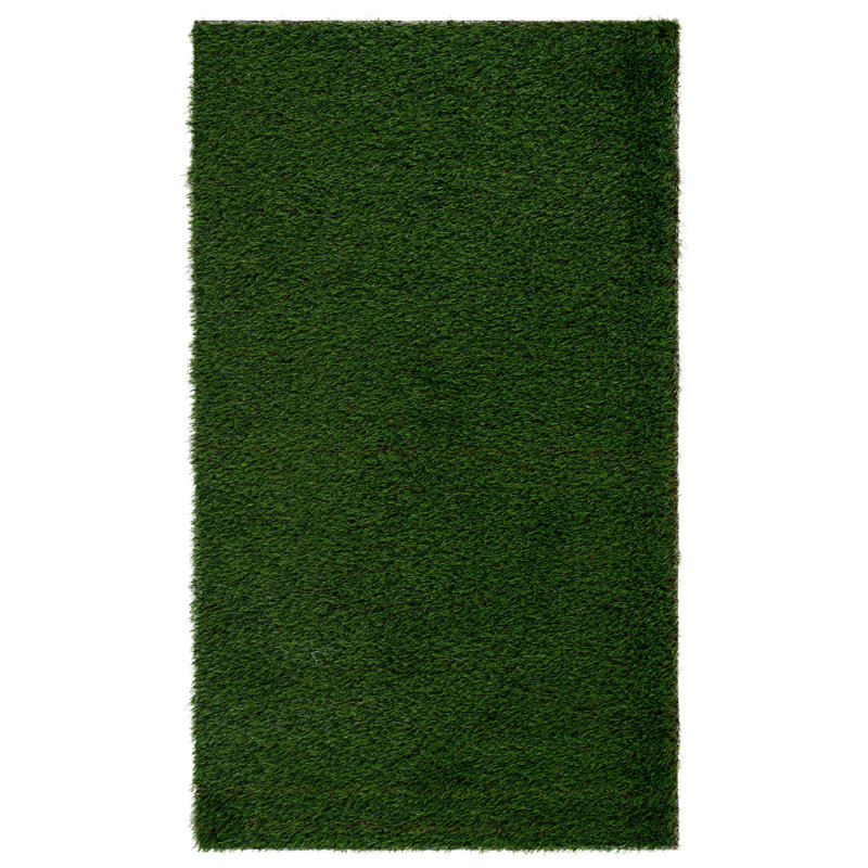 Turf Area Rug 603 Solid Color Indoor/Outdoor Rug, Rectangle 3' x 5'