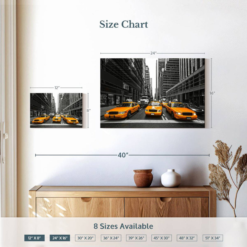 Mehar NYC Taxis, H 16 po x l 24 po