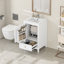 Meuble-lavabo de salle de bain avec lavabo, support de rangement et tiroir