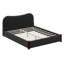 Lit plateforme tapissier avec tête de lit courbée, cadre de lit plateforme en bois moderne-157908000-157908002
