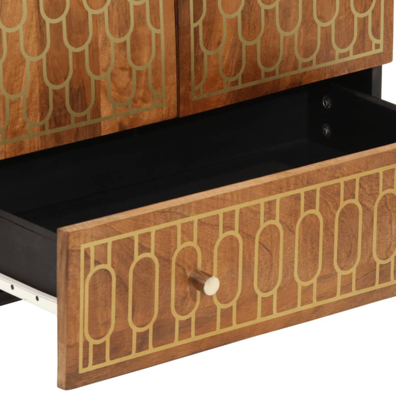 60cm Sideboard, Honey Brown