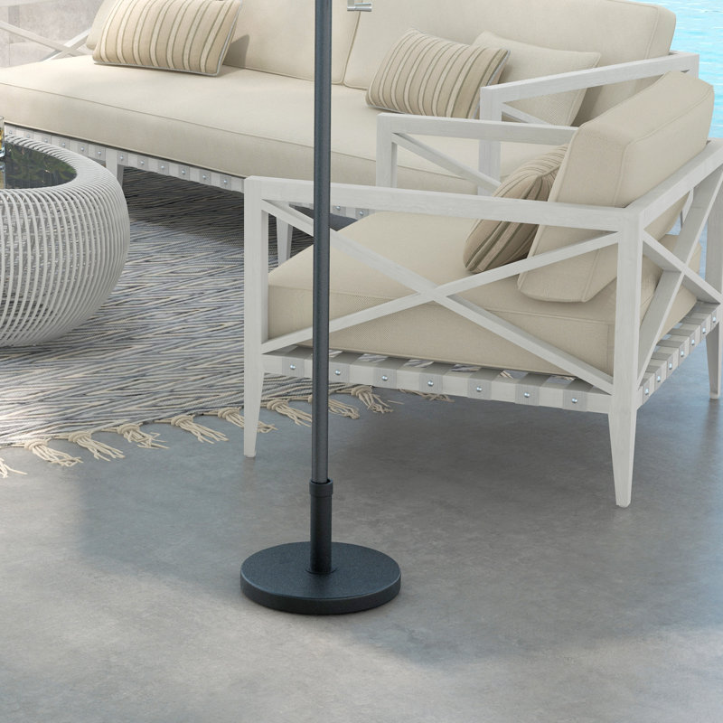 Base de parasol en béton 33 lb, support de parasol de patio robuste
