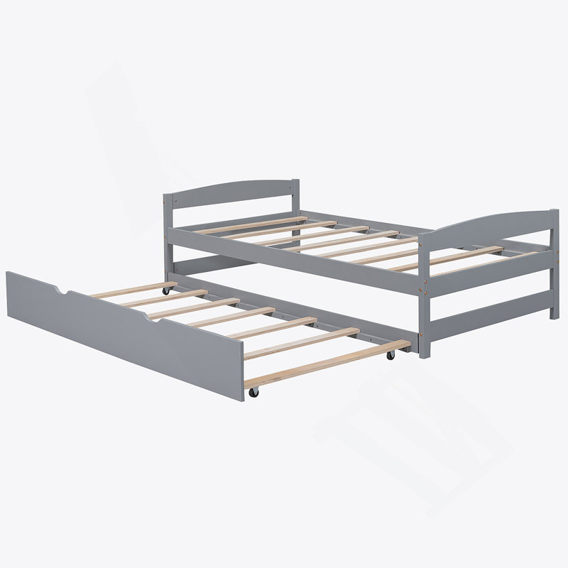 Lit plateforme polyvalent avec lit gigogne pour une utilisation accrue de l'espace et une expérience de sommeil confortable