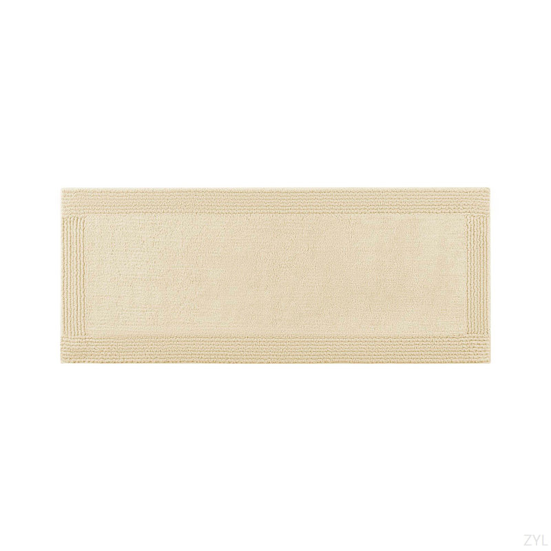 1 PCS 100% Cotton Tufted 3000 GSM Reversible Bath Rug, Runner 2' x 5'