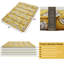 Matelas de futon de plancher japonais, jaune, 5 fils d'arc Wave, taille double 137 × 203 cm, matelas Tatami
