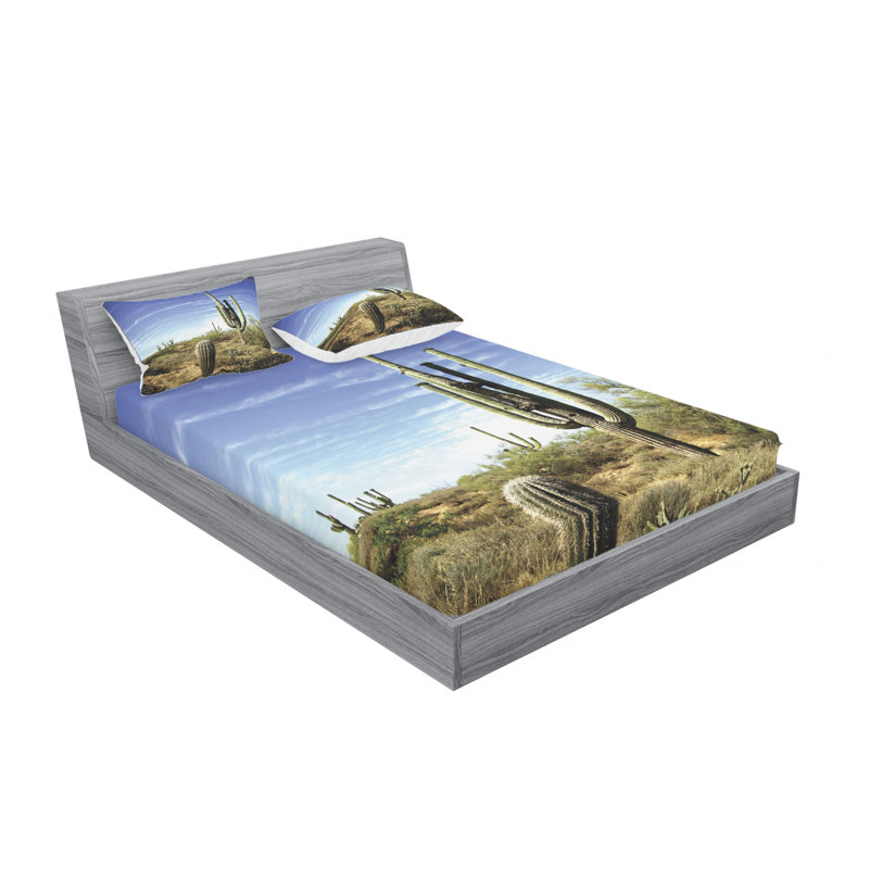 Microfiber Sheet Set, Queen Sheet Set with Fitted Sheet