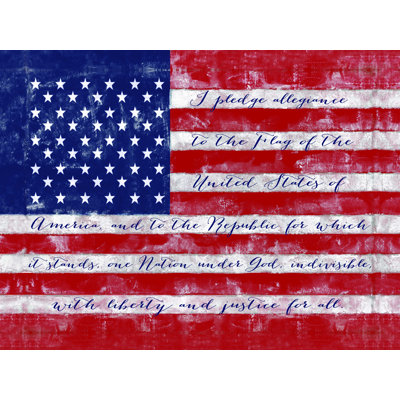 " American Flag Pledge Of Allegiance "