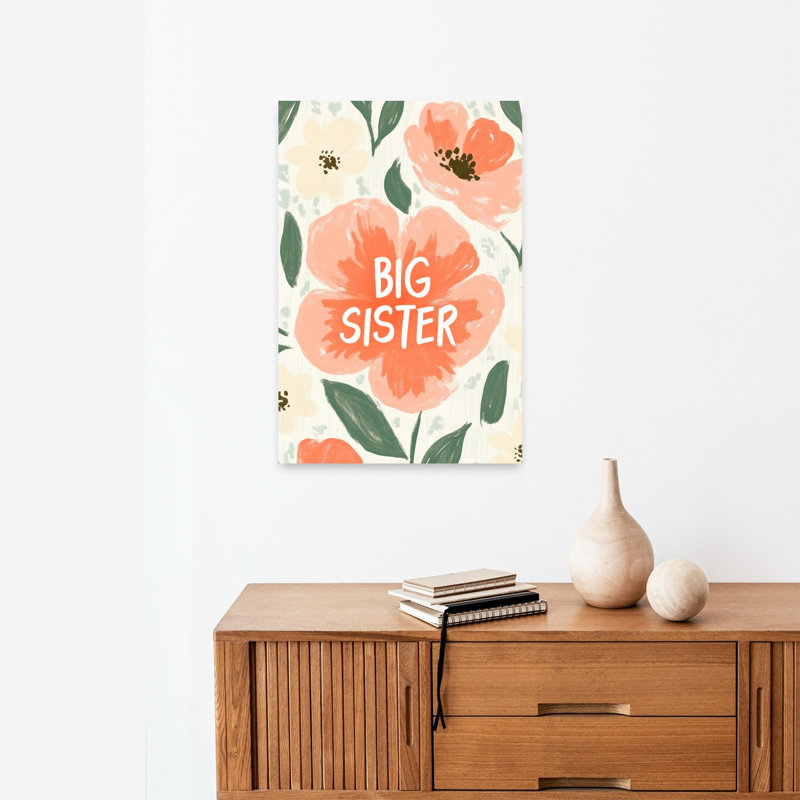 Floral Celebration Abstract Contemporary Flower Nature Wall Art Print, 60.96cm H x 40.64cm W