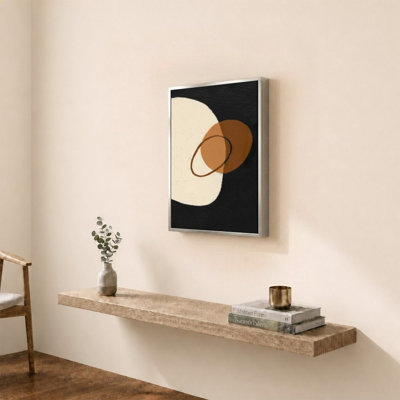 Circular Abstract Black par Patricia Pinto - Impression sur toile