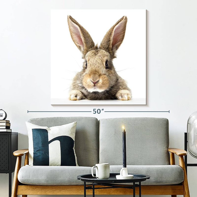 Crowle Fluffy Easter Rabbit, 33" H x 33" W
