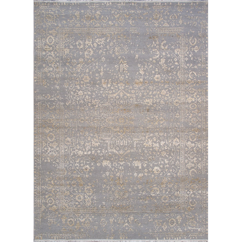 Transitional Grey/Gold Area Rug