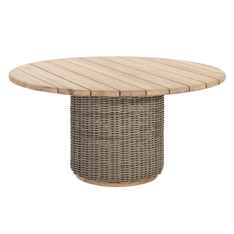 Brelynn Round Wicker Outdoor Dining Table , 60'' in. W 60'' in. D