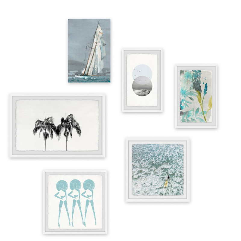 Abdirazaq «Hints of Blue and Black Hexaptych»