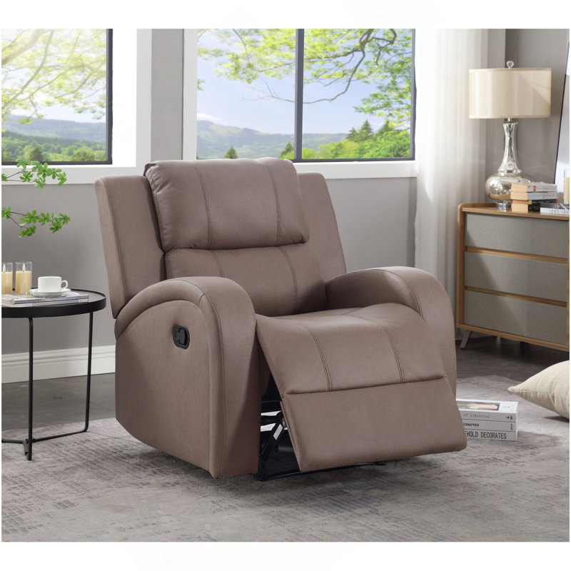 Fauteuil inclinable manuel moderne en similicuir