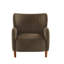 Fauteuil club à oreilles rembourré
