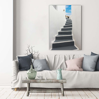 Santorini Greece - Wrapped Canvas Print