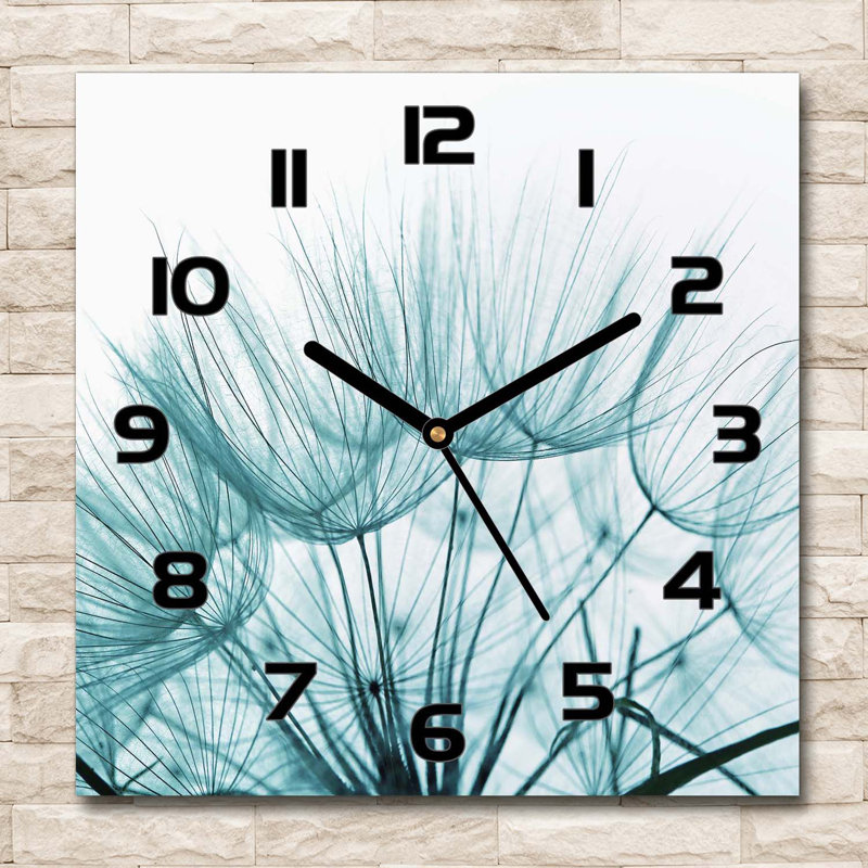 Heidbreder Glass Wall Clock, Black