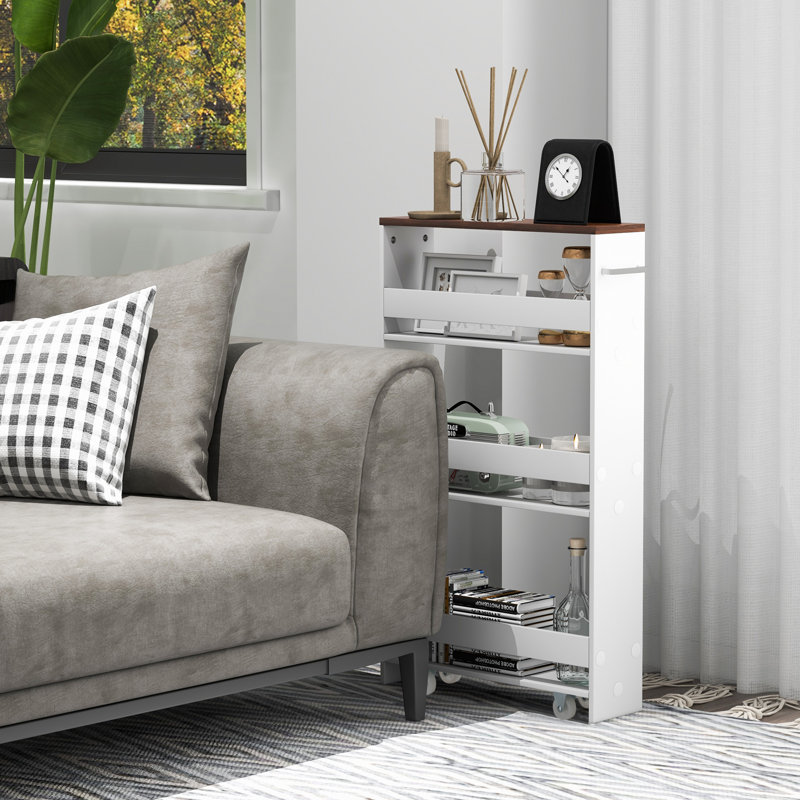 Nahomi Bar Cart, White