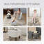 Fauteuil demi-tonneau pivotant avec repose-pieds-2025390431