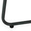 Table d'appoint carrée de 17,56 po de couleur grise avec une structure en acier de style frais x 18,51 po