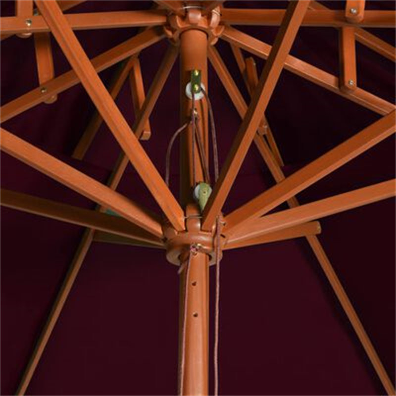 Troutville 270cm Market Parasol, Bordeaux Red